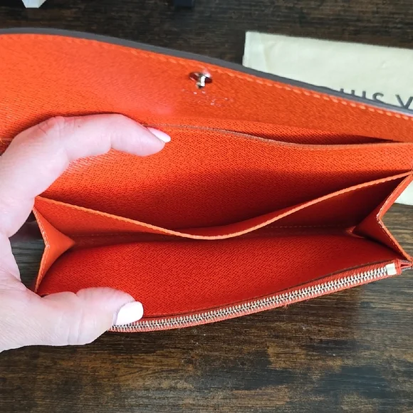 Louis Vuitton Orange Epi Emilie Wallet - Picture 12 of 16